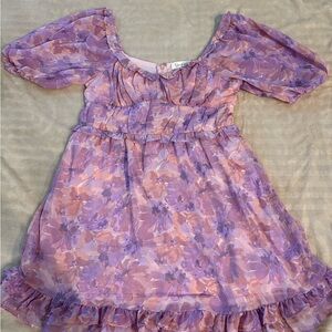 Floral Purple Dress